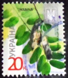 Selo postal da Ucrânia de 2012  Trees Acacia