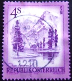 Selo postal da Áustria de 1973 Almsee
