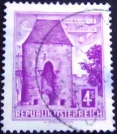 Selo postal da Áustria de 1960 Vienna Gate