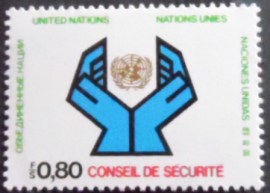 Selo postal das Nações Unidas Genebra de 1977 Water Conference