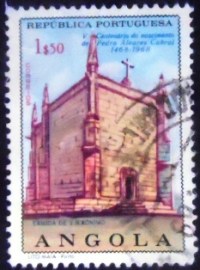 Selo postal da Angola de 1968 St.Jerome Convent