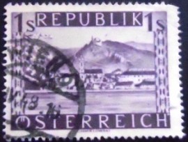 Selo postal da Áustria de 1947 Dürnstein