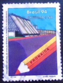 Selo postal do Brasil de 1994 Programa Nacional