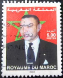 Selo postal do Marrocos de 2002 King Mohammed VI