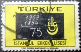 Selo postal da Turquia de 1959 Istanbul boys lyceum