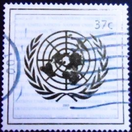 Selo postal das Nações Unidas de 2003 UN Emblem