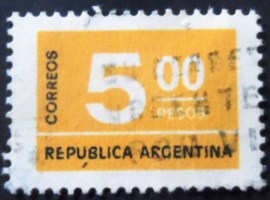 Selo postal da Argentina de 1976 Numeral 5