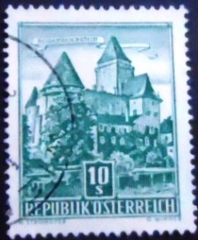 Selo postal da Áustria de 1957 Heidenreichstein Castle