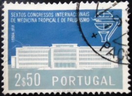 Selo postal de Portugal de 1958 Institute for Tropical Medicine
