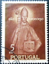Selo postal de Portugal de 1958 St. Theotonius