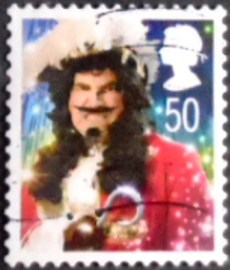 Selo postal do Reino Unido de 2008 Captain Hook