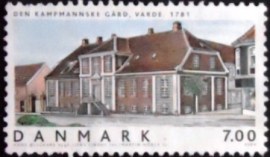 Selo postal da Dinamarca de 2004 Danish Houses