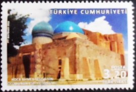 Selo postal da Turquia de 2016 Ahmed Yasawi