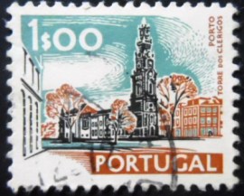 Selo postal de Portugal de 1972 Torre dos Clérigos Porto