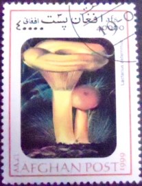 Selo postal do Afeganistão de 1999 False saffron milk-cap