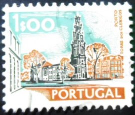 Selo postal de Portugal de 1973 Torre dos Clérigos Porto