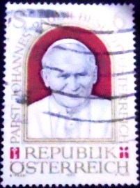 Selo postal da Áustria de 1983 Visit of Pope John Paul II in Austria