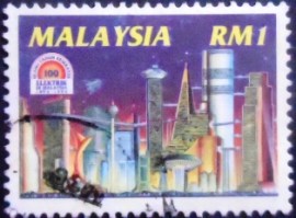 Selo postal da Malásia de 1994 Electricity Supply