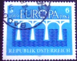 Selo postal da Áustria de 1984 25 years of C.E.P.T.