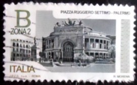 Selo postal da Itália de 2016 Piazza Ruggiero