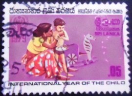 Selo postal do Sri Lanka de 1979 International Year of the Child