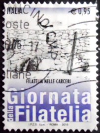 Selo postal da Itália de 2015 Philately in prisons