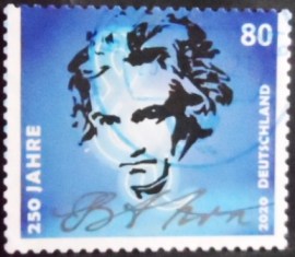 Selo postal da Alemanha de 2020 Ludwig von Beethoven