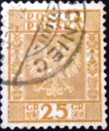 Selo postal da Polônia de 1928 Eagle Arms