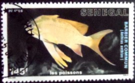 Selo postal do Senegal dde 1988 Swallowtail Seaperch