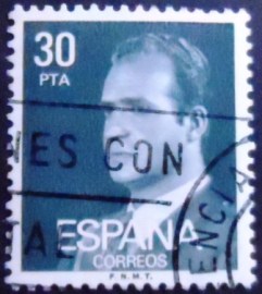 Selo postal da Espanha de 1981 King Juan Carlos I 30