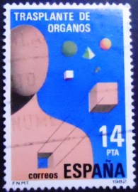 Selo postal da Espanha de 1982 Organ Transplants