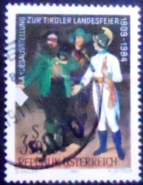 Selo postal da Áustria de 1984 Tyrolean State Festival