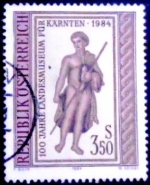 Selo postal da Áustria de 1984 Centenary of the Carinthian State Museum