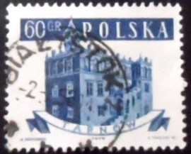 Selo postal da Polônia de 1958 Tarnow