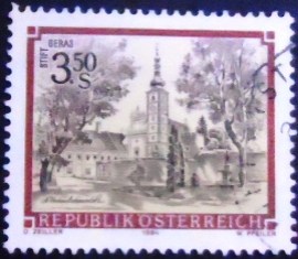 Selo postal da Áustria de 1984 Premonstratensian monastery
