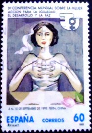 Selo postal da Espanha de 1995 Conference on Equality for Women