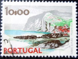 Selo postal de Portugal de 1978 Cape Girao Madeira