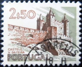 Selo postal de Portugal de 1978 Vila da Feira Castle