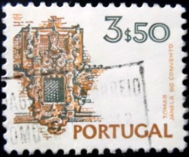 Selo postal de Portugal de 1978 Convent of Christ Tomar