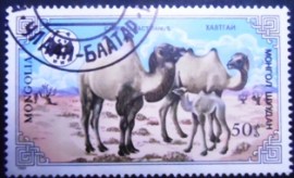 Selo postal da Mongólia de 1985 Bactrian Camel 50