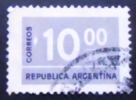Selo postal da Argentina de 1976 Numeral 10