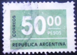 Selo postal da Argentina de 1976 Numeral 50