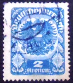 Selo postal da Áustria de 1920 Coat of Arms 2ya
