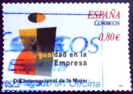 Selo postal da Espanha de 2011 Equality in the Workplace