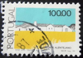 Selo postal de Portugal de 1985 Monte house Alentejo - 1664 U