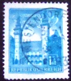 Selo postal da Áustria de 1960 State Parliament Building