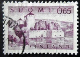Selo postal da Finlândia de 1967 Stronghold Olavinlinna
