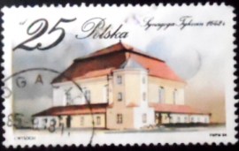 Selo postal da Polônia de 1984 Tykocin Synagogue