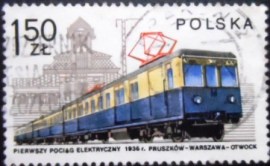 Selo postal da Polônia de 1978 Electric train