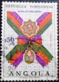 Selo postal de Angola de 1967 Ribbon of the Three Orders